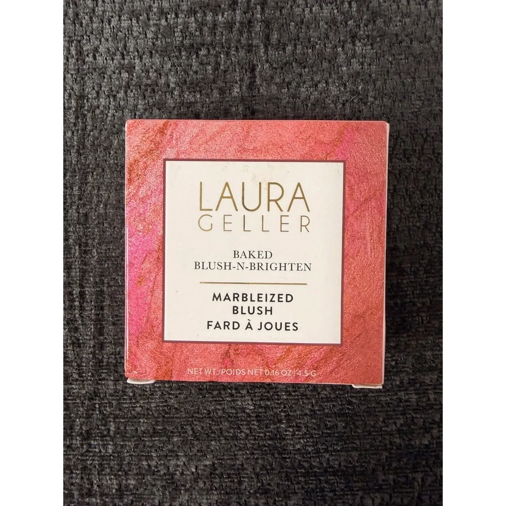 Laura Geller Baked Blush-N-Brighten Marbleized Blush Pink Buttercream 0.16oz NEW